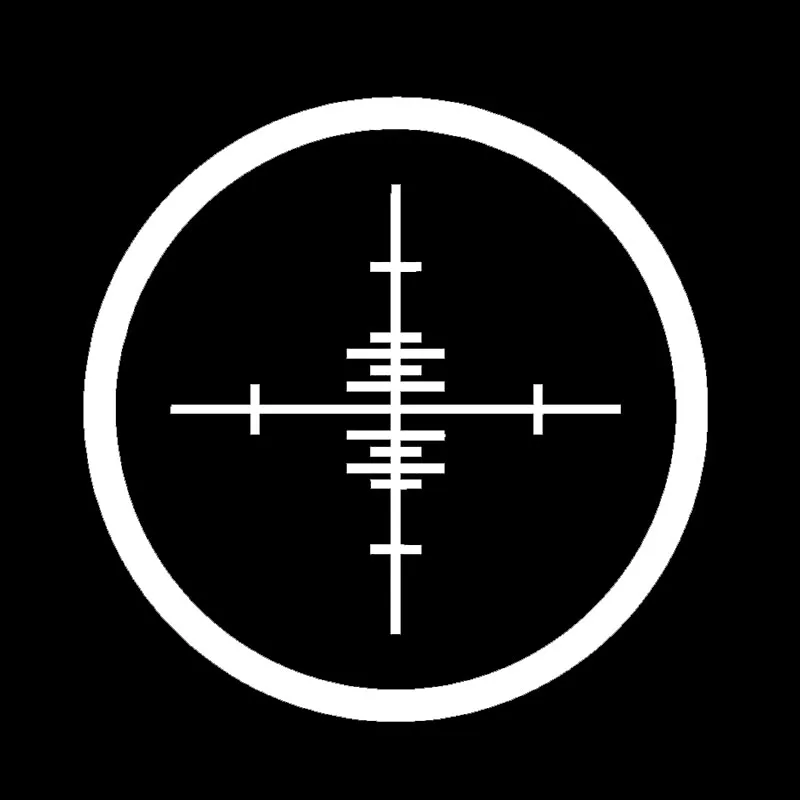 Точная снайперская винтовка на автомобиле наклейка для прицела внедорожника