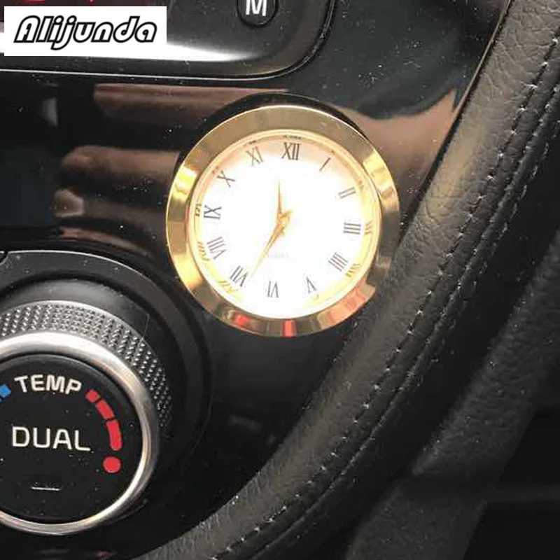 Автомобильные кварцевые часы Alijunda наклейки для украшения интерьера BMW всех серий