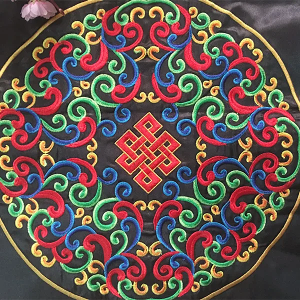 miao stitch satin fabric embroidery patch bag home textile applique trim ethnic nepal tribal thai india boho gypsy hmong DIY | Дом и сад