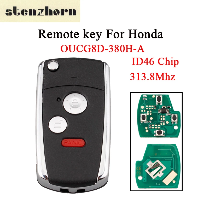 Stenzhorn 313 8 мГц автомобиля дистанционного ключа для Honda Accord 2003 2004 2005 2006 2007 брелок oucg8d