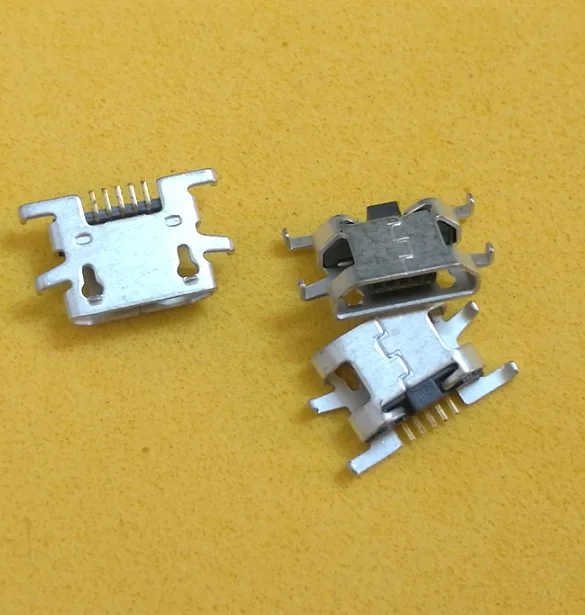 100 шт./лот micro mini USB разъем для подключения зарядного порта 5 контактный док станции
