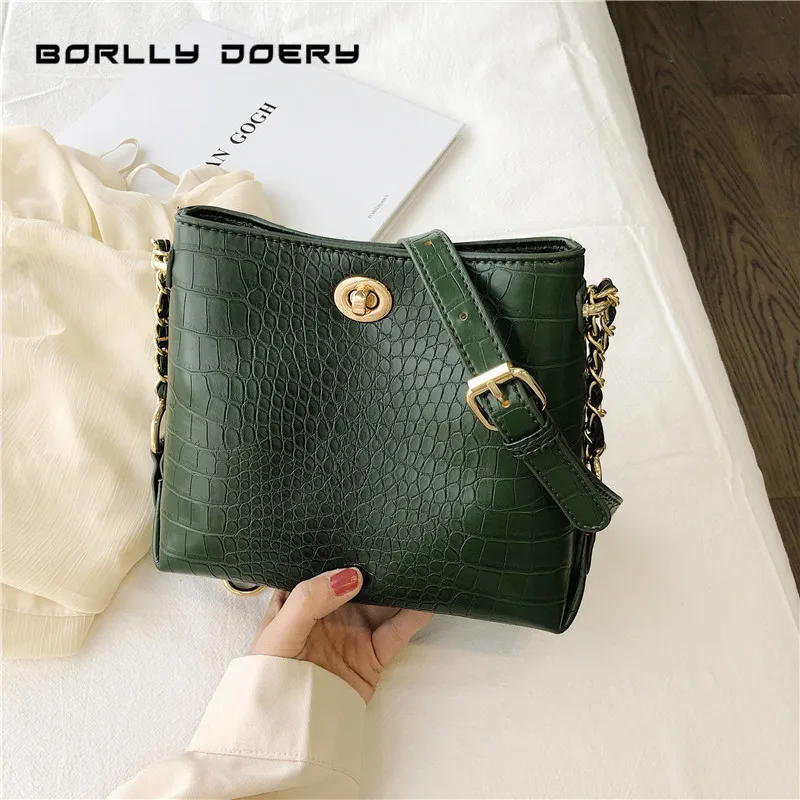 Borlly Doery 2019 модная сумка тоут дизайнерские сумки через плечо женская на змеиная
