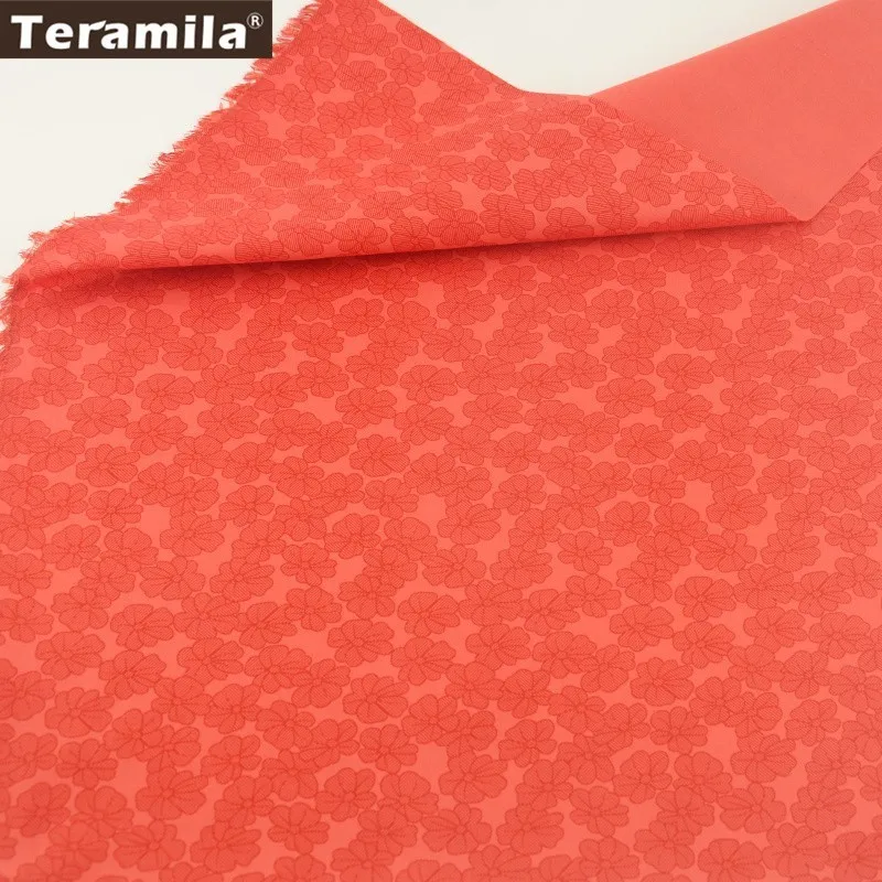 Ткань с красным принтом цветочный дизайн саржевый материал шитье постельных