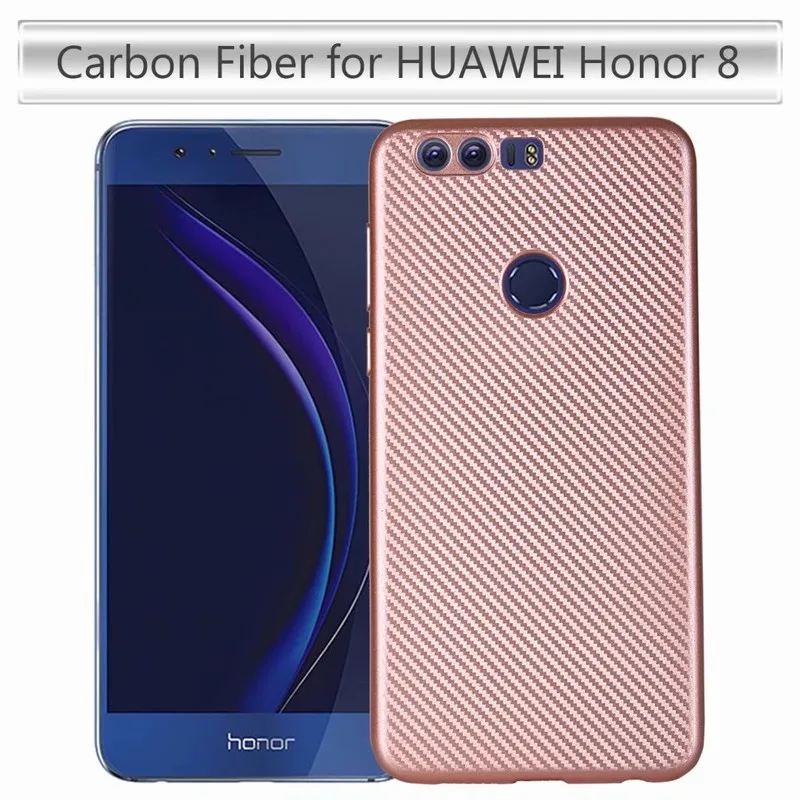 Ascromy Углеродного Волокна Мягкого Силикона TPU Тонкий Вернуться Дело Чехол Для Huawei