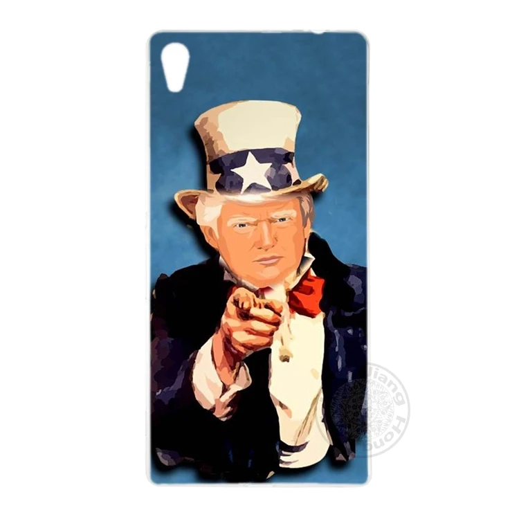 HAMEINUO Дональд Трамп глупая крышка чехол для телефона sony xperia z2 z3 z4 z5 mini plus aqua M4 M5 E4 E5 C4