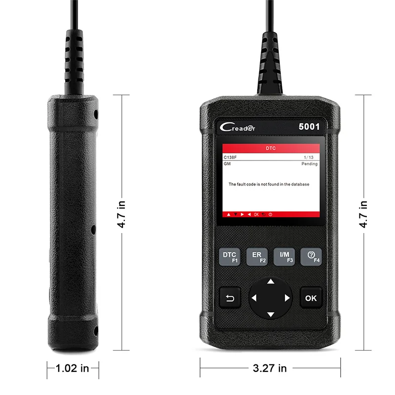 Автомобильный сканер LAUNCH CR5001 OBDII многоязычный считыватель кодов неисправностей