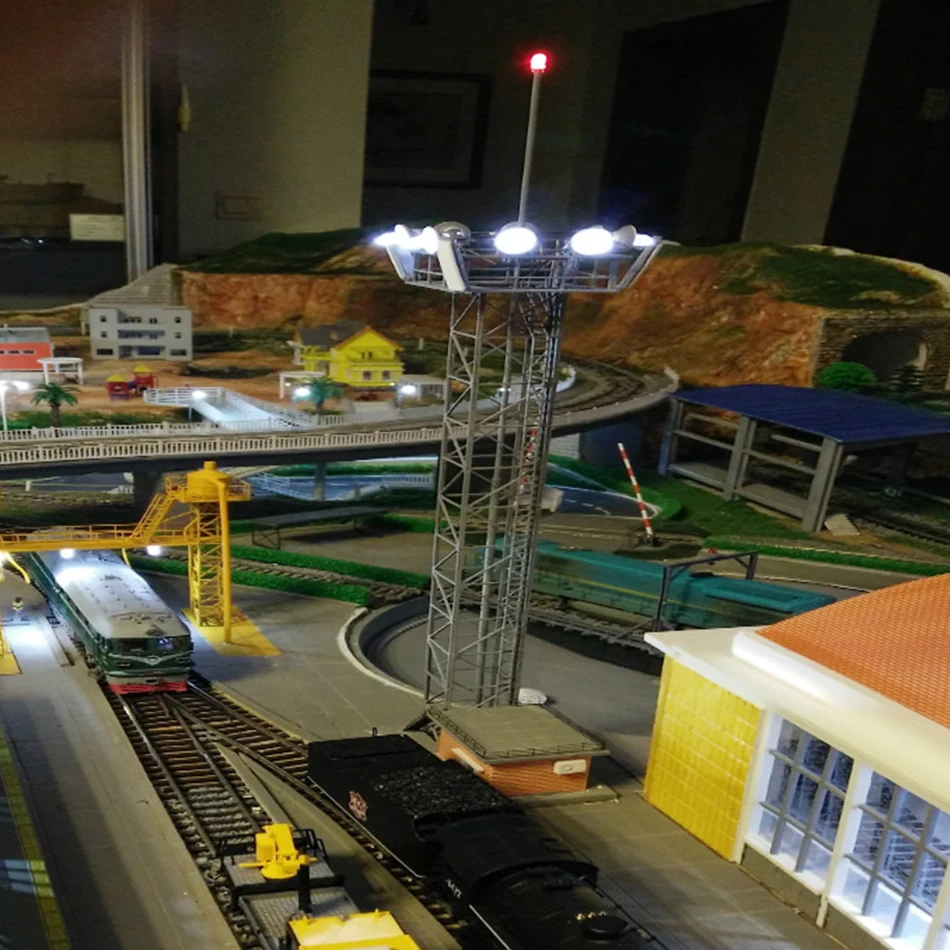 8 шт 1:87 хо модель железнодорожной железной дороги пол фонарный столб Точечный