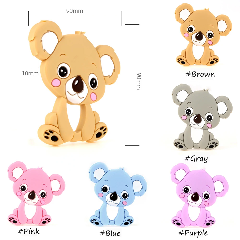 1 шт. силиконовый Прорезыватель для зубов коала фламинго единорога черепаха Giaffe