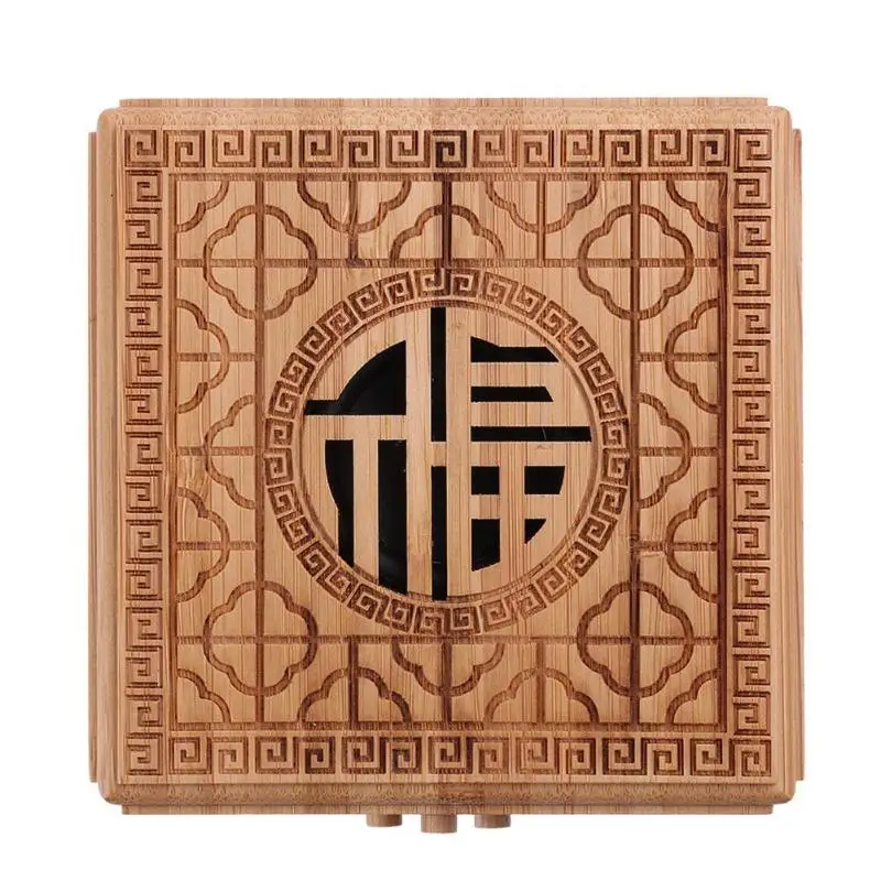 ZDYX-A04 Bamboo квадратная коробка беспроводной Bluetooth Динамик адаптер-звукосниматель, динамик стерео Бас HIFI музыкальный сабвуфер с микрофоном