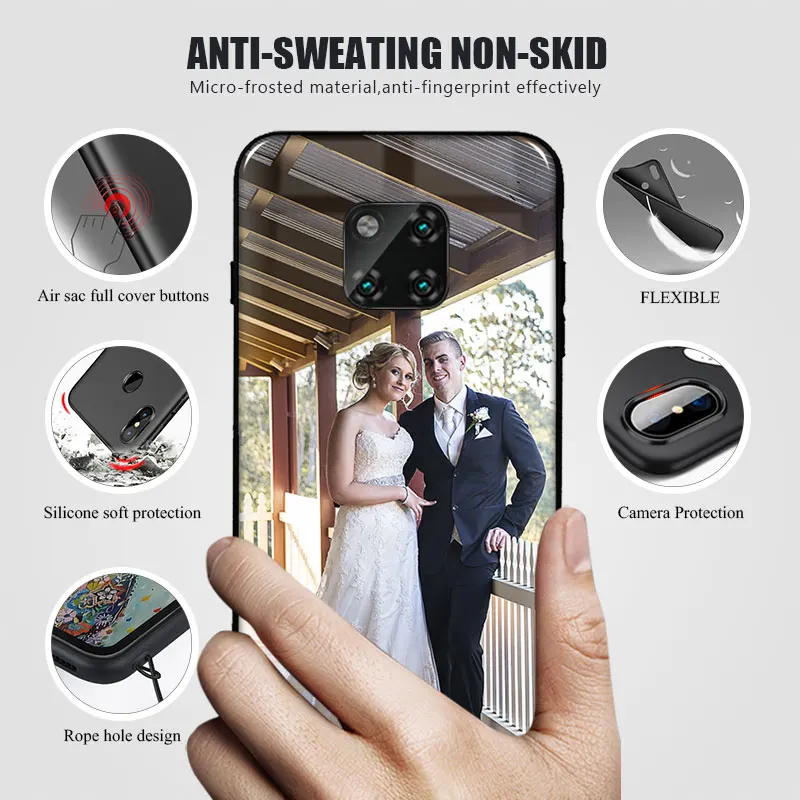 DIY Personalized custom For Huawei mate 20 pro Case cove photo name Customize printing your design picture |