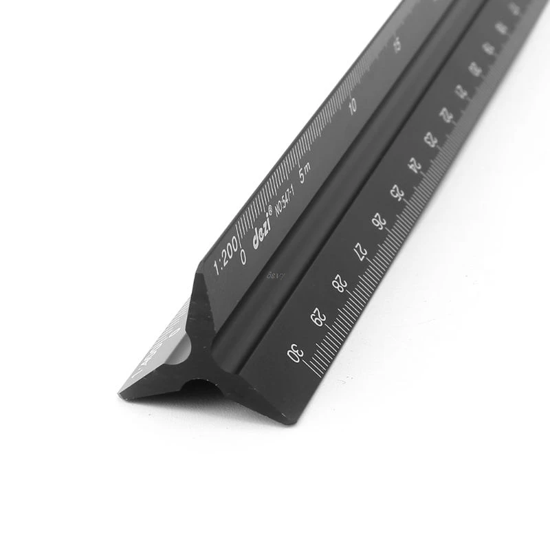 30cm Aluminum Triangular Scale Ruler Architect Engineer Drafting Measuring Tool | Инструменты