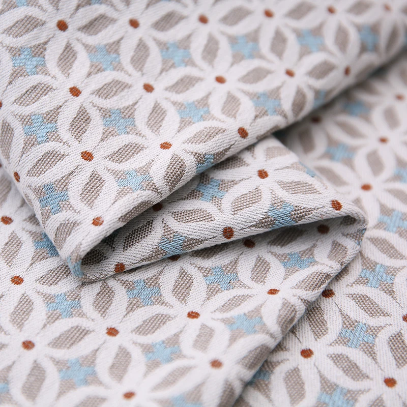 Жаккардовая Высококачественная Тяжелая льняная ткань Clover для больших
