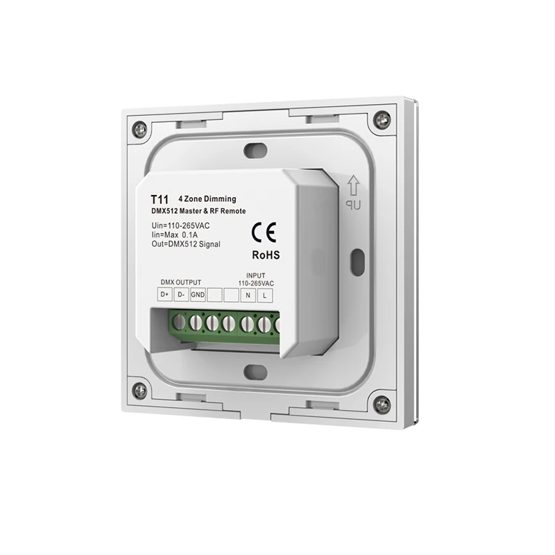 220V Высокая Напряжение 4 зоны светодиодные ленты Диммер настенный сенсорный Pnel 2 г