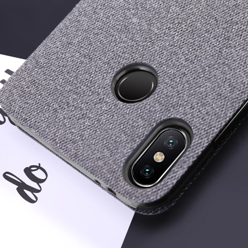 Xiaomi mi A2 Lite чехол Xiao mi A2 откидная задняя крышка тканевый защитный чехол для телефона fundas MOFi Xiaomi mi A2 Lite чехол