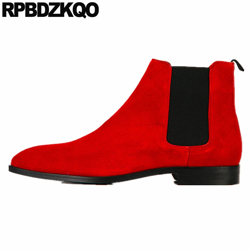 Размера плюс ручной работы черный мужской искусственный мех обувь с острым