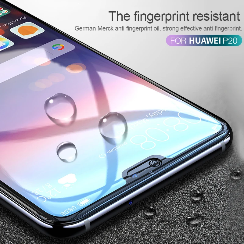 Изогнутое закаленное стекло AOXIN 5D для HUAWEI P10 P20 P30 Lite Pro Защитная пленка экрана Huawei 3D