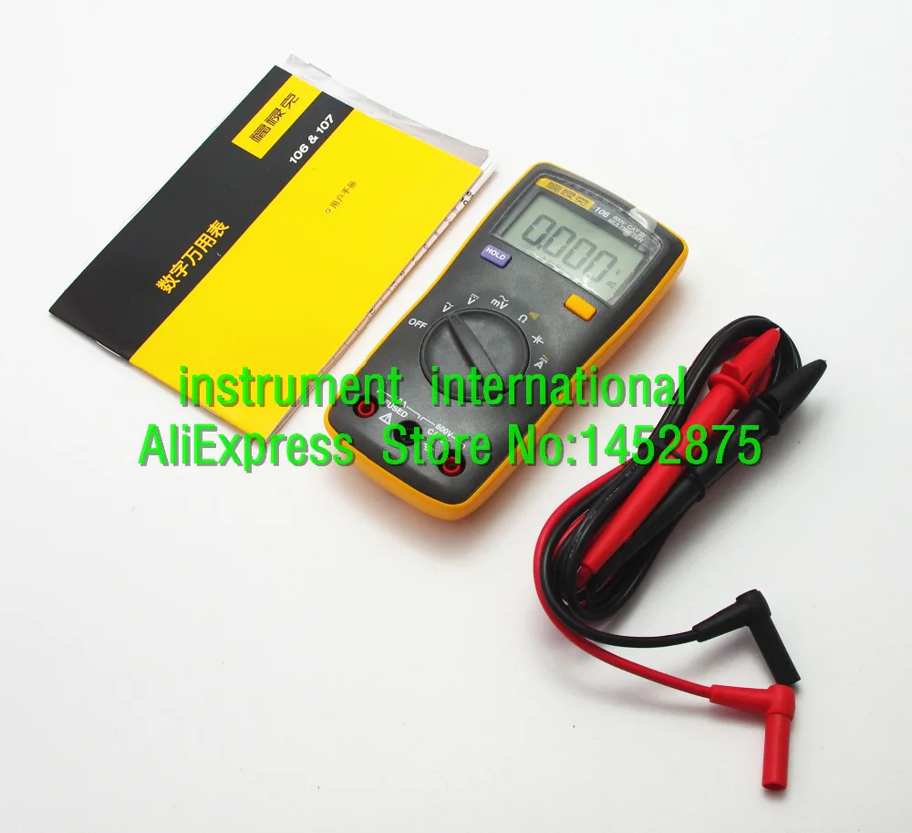 Fluke 106 Palm-sized Digital Multimeter with soft case kch12 Professional in the palm of your hand F106+kch12 | Инструменты