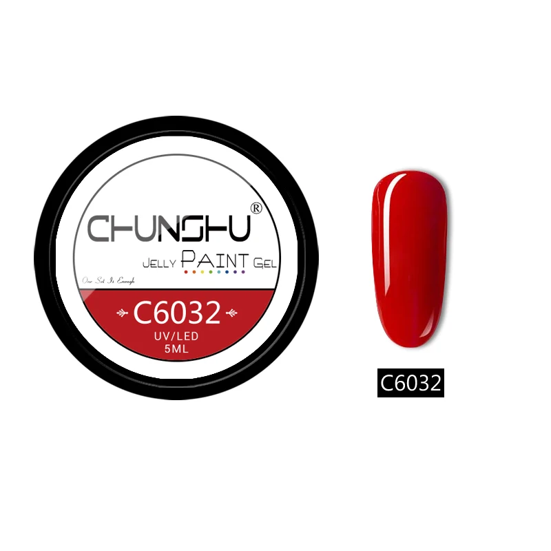C6032 CHUNSHU 5 мл Блестки для рисования Гель УФ-гель для ногтей замочить от Желе Цвет Гель-лак для ногтей Полупостоянный лак для ногтей - Цвет: C6032