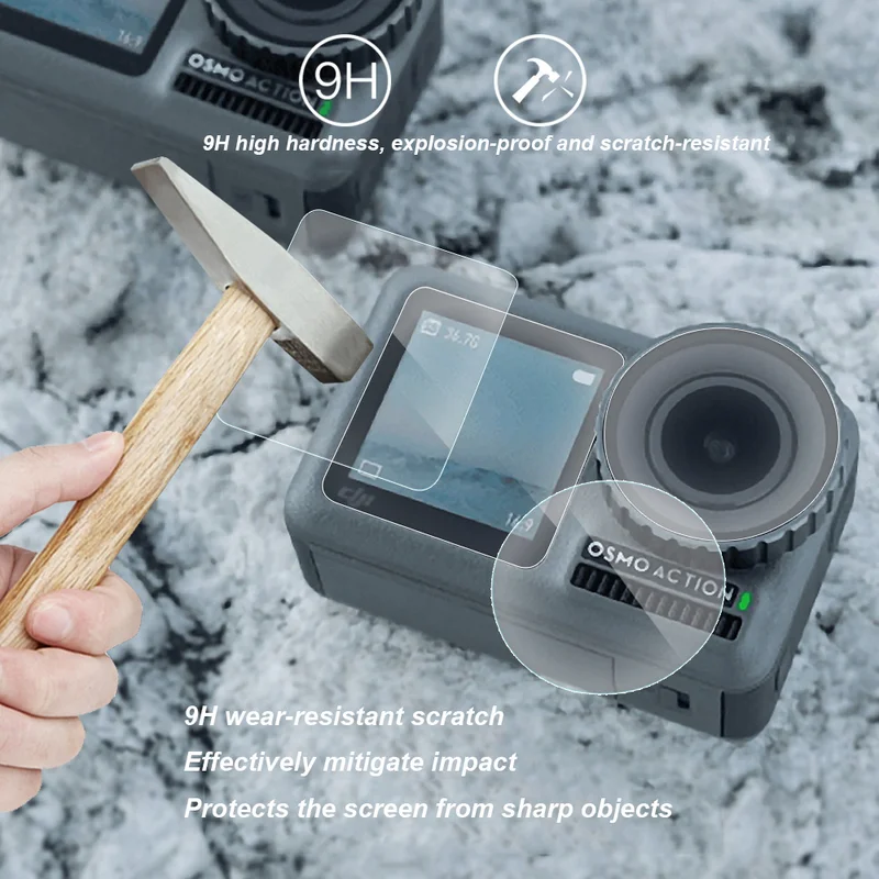 Аксессуары для экшн камеры DJI OSMO 9H Закаленное стекло Защитная пленка экрана