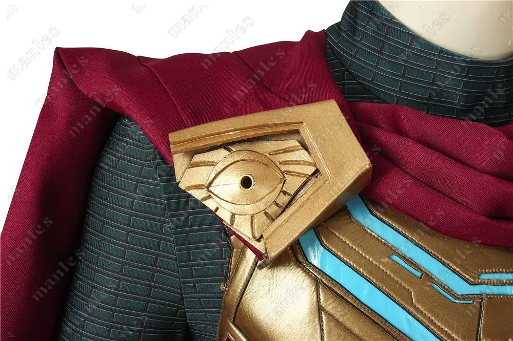 Marvel Человек-паук: вдали от дома Mysterio костюм Квентин Бек Человек-паук Косплей Взрослый Хэллоуин плащ жилет сапоги комбинезон