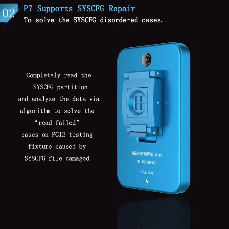 Для JC Pro1000S P7 PCIE NAND программатор HDD SN инструмент для чтения и записи iPhone 7 7plus 6S 6splus