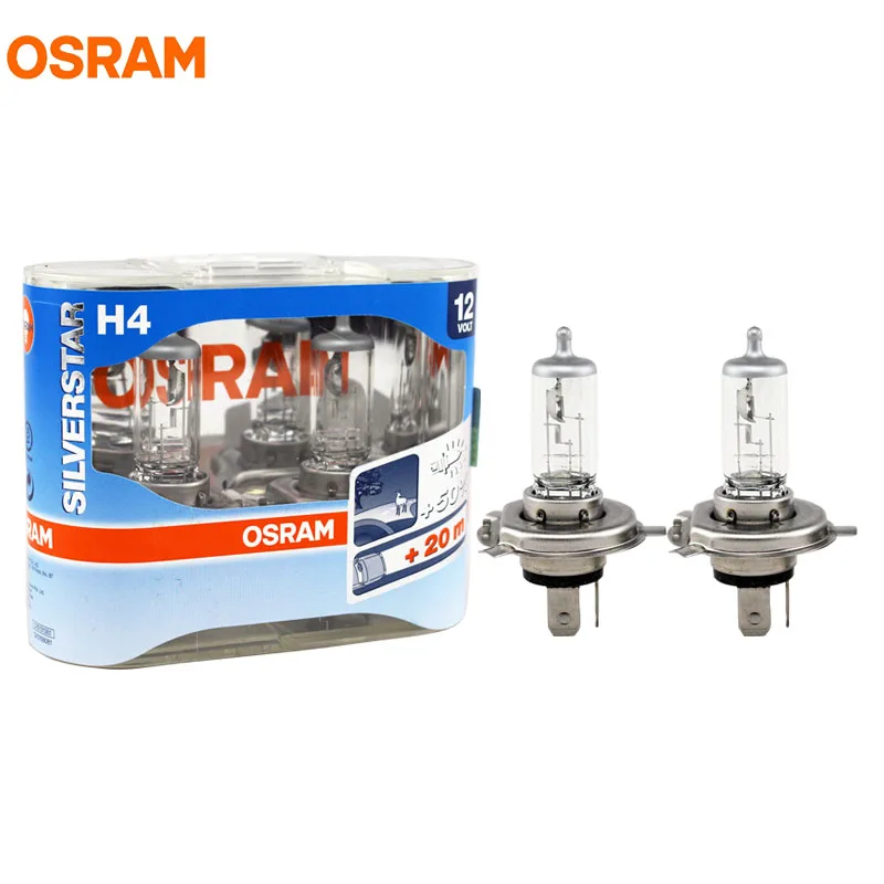 Новый OSRAM H4 12 В 60/55 Вт 64193SVS SILVERSTAR галогенные длительный срок службы Яркий лампы
