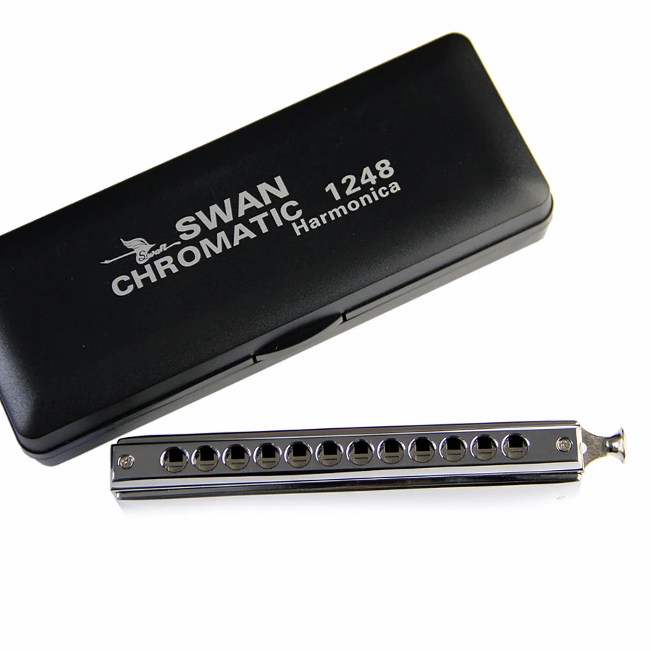 Лебедь SW1248 C Ключ 12 отверстий 48 тонов Хроматическая гармоника|harmonica 64|harmonica