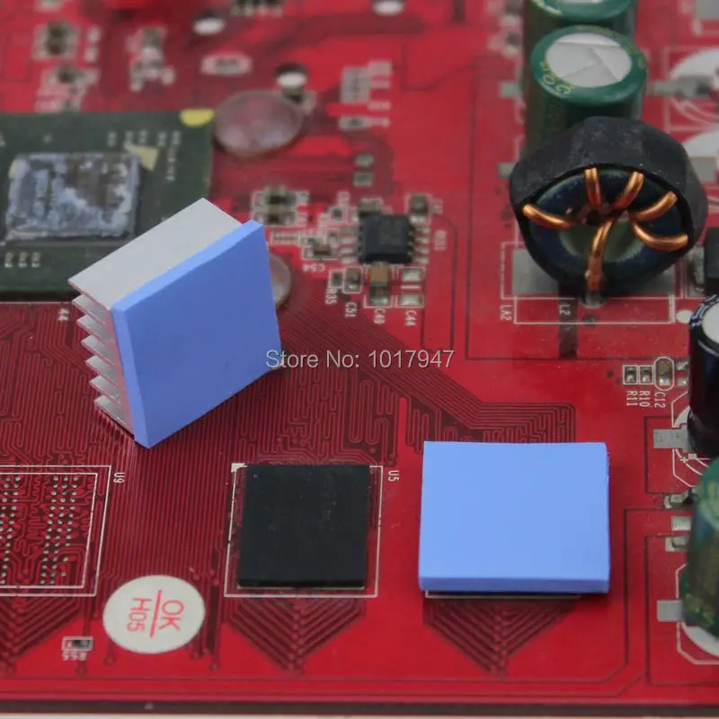 1 шт. 100x100x1 5 мм GPU CPU SMD DIP IC силиконовая композитная проводящая термопрокладка|silicon