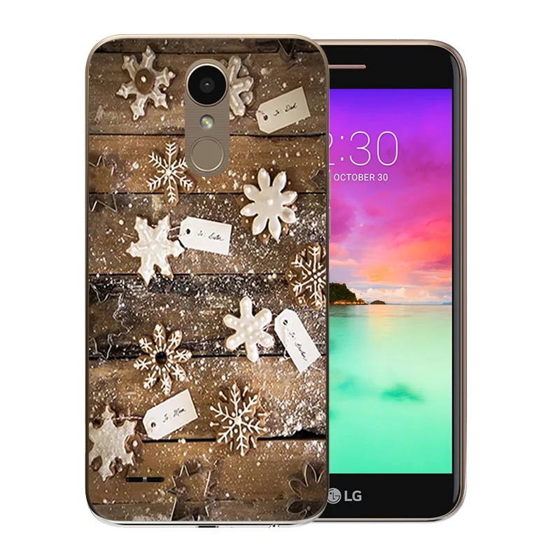 Fundas For LG K10 2017 Case Cover FOR M250 M250N X400 Coque Soft Silicone Merry X'MAS Pattern Phone Back Covers |
