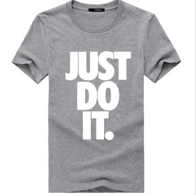 Новая мода Just Do It футболка брендовая одежда хип-хоп Письмо печати Для мужчин