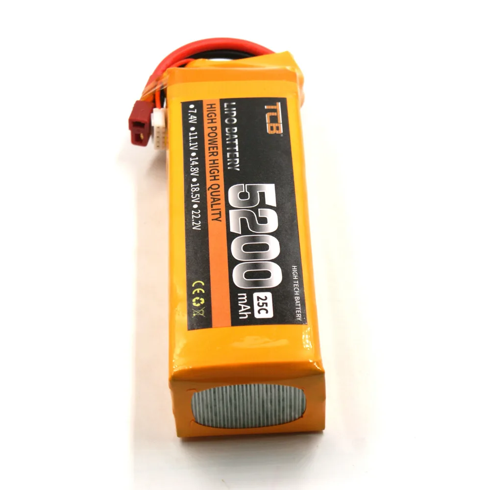 TCB 4S RC lipo батарея 14 8 V 5200 mAh 25C для rc вертолет самолет Дрон автомобиль высокой