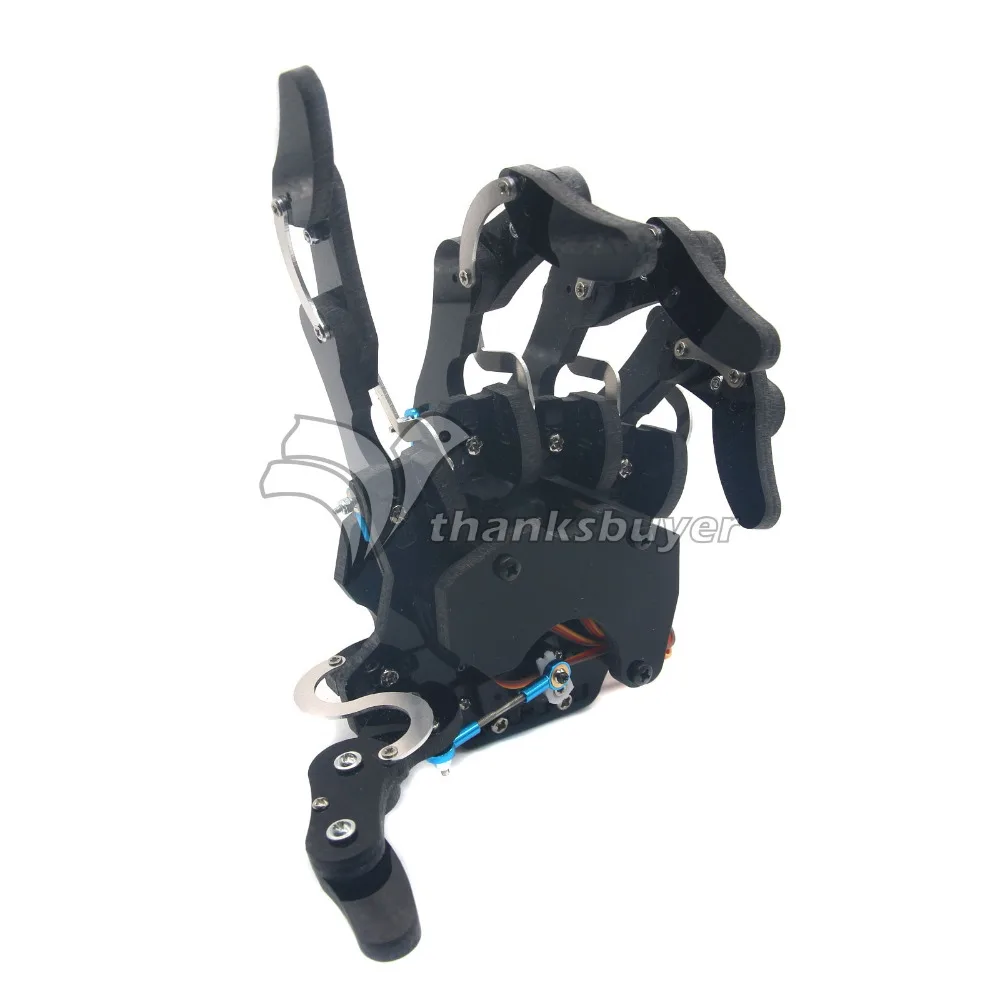 TZT собрал пять пальцев правая и левая рука с сервоприводами механический захват