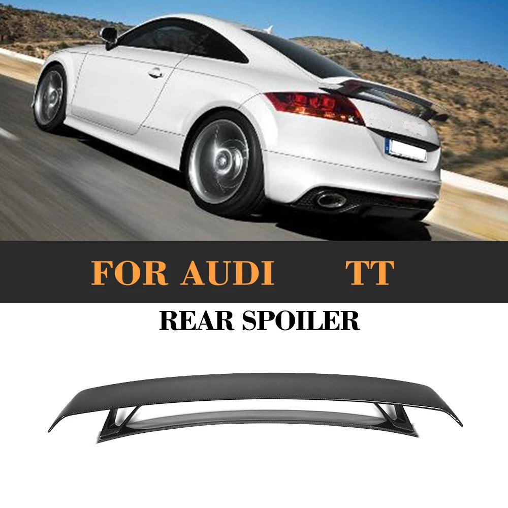 Автомобильный задний спойлер из углеродного волокна для Audi TT MK2 8J TTS Coupe 2 Door Only 08 14