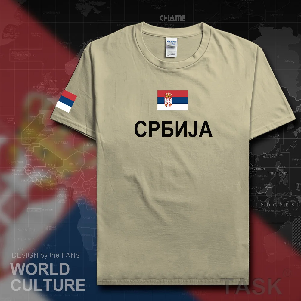 Сербии Сербские мужские футболки Serbs мода 2017 трикотаж национальная сборная