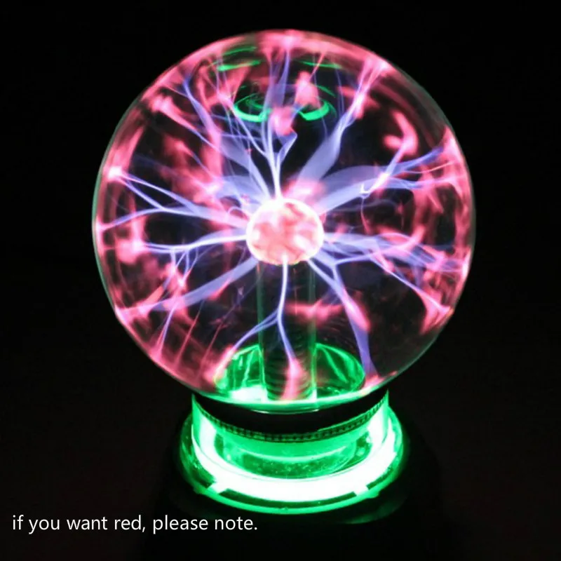 Стеклянный шар для плазменной фотосъемки 6 дюймов прозрачный черный светится в