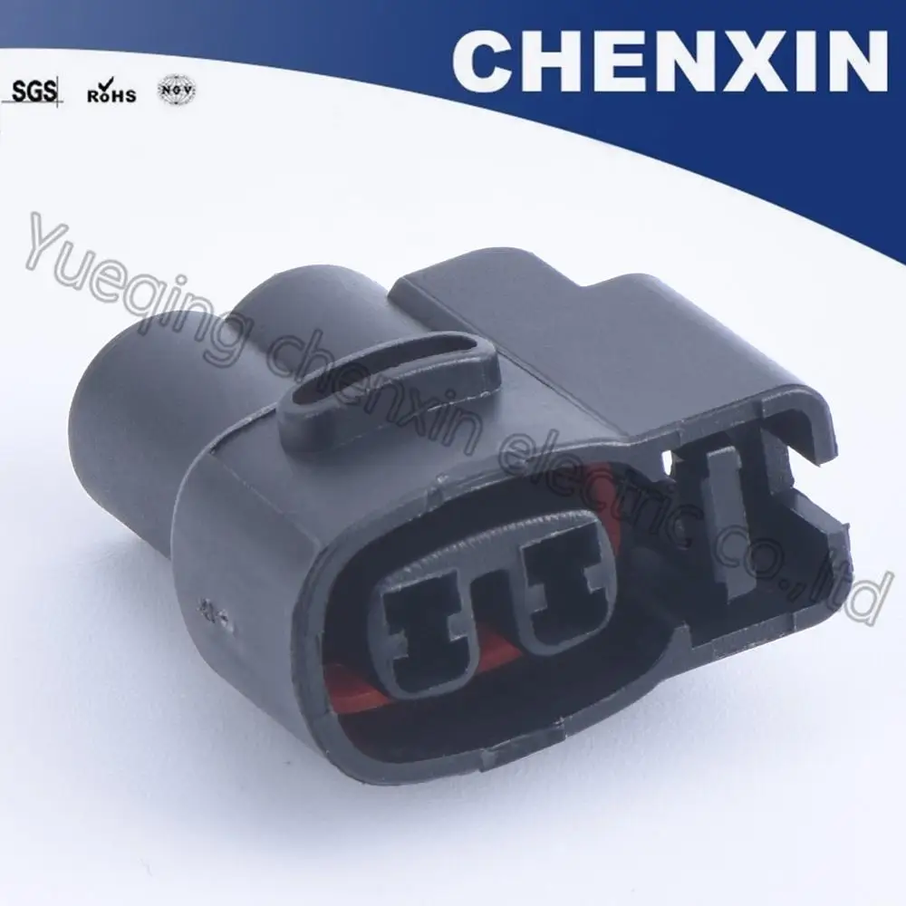 Черный 2 pin Герметичный водонепроницаемый Катушка зажигания Разъем MG640605 женский