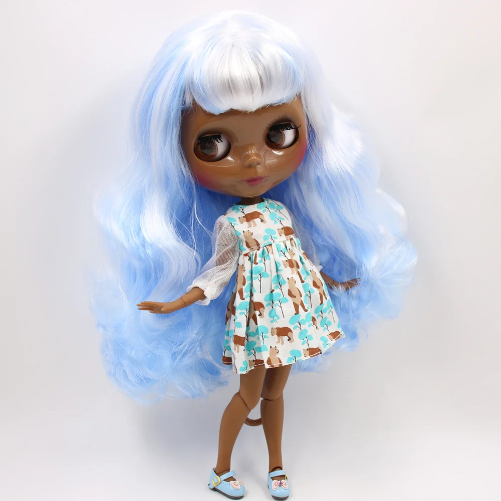 Кукла Blyth шарнирная с голубыми волосами 6005 1/6 | Игрушки и хобби