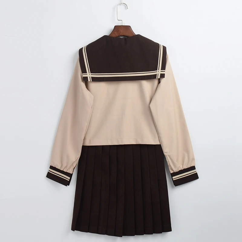 

College Wind Japanese School Uniform Student Long Sleeve Sailor Pleated Skirt Suit