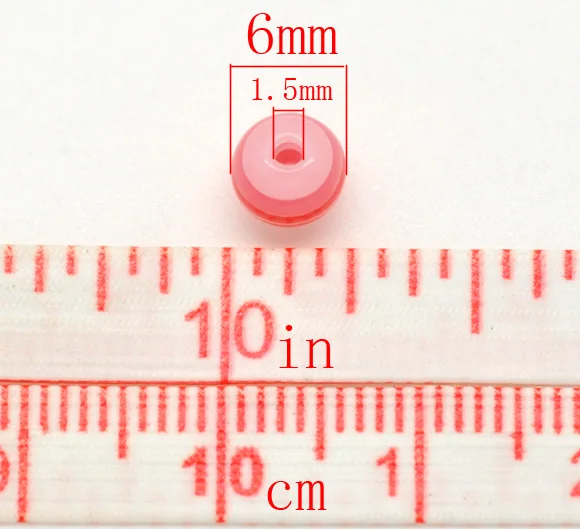 DoreenBeads Hot new Jewelry Resin Round Loose Beads Mixed At Random Stripe for Making 6mm Dia Hole:1.5mm 25 Pieces | Украшения и