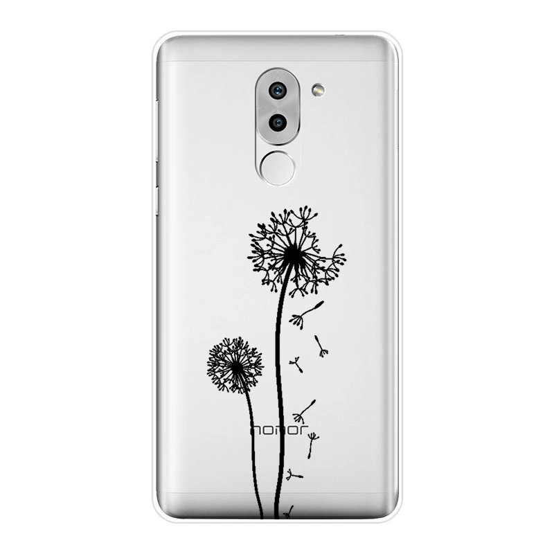 Задняя крышка из ТПУ для Huawei Honor 6 5A 4X 5X 6X мягкий силиконовый чехол телефона с