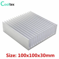 aluminum heatsink 100x100x30mm heat sink radiator cooler cooling for led electronic chip heat dissipation