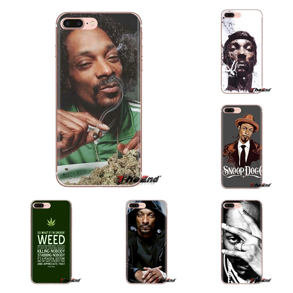 For Samsung Galaxy S3 S4 S5 Mini S6 S7 Edge S8 S9 S10 Plus Note 3 4 5 8 9 Transparent Soft Cases Covers Snoop Dogg Weed Quote |