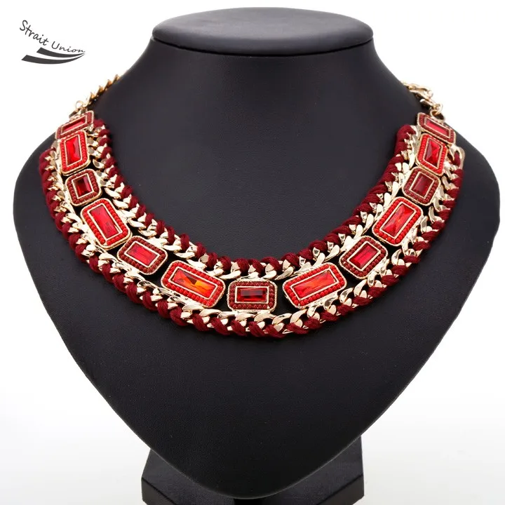 Горный хрусталь ожерелье женщины цепи колье нагрудник прямая поставка 36 |