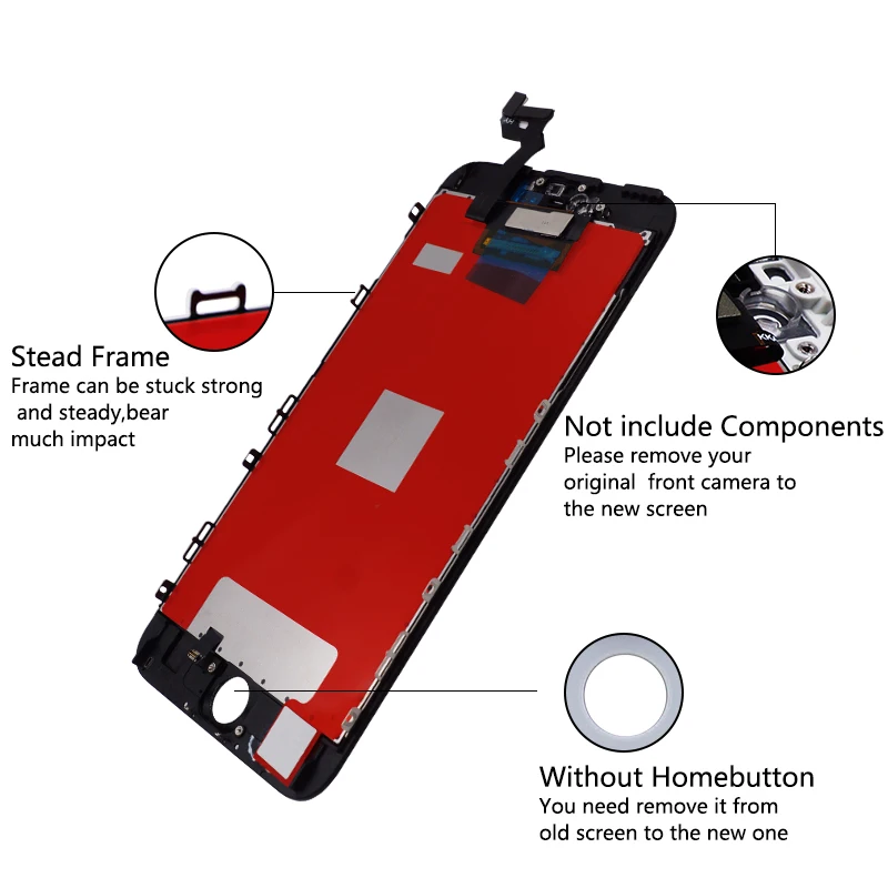 1PC Full Set LCD For iPhone 6S plus Display Home button+Front camera+3D Touch Screen Digitizer Assembly DHL shipping | Мобильные