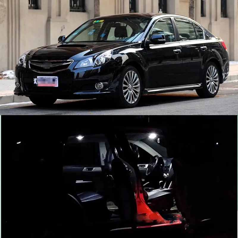 4 шт. светодиодный светильник для SUBARU Legacy 2010 комплект ламп салона автомобиля|bulb