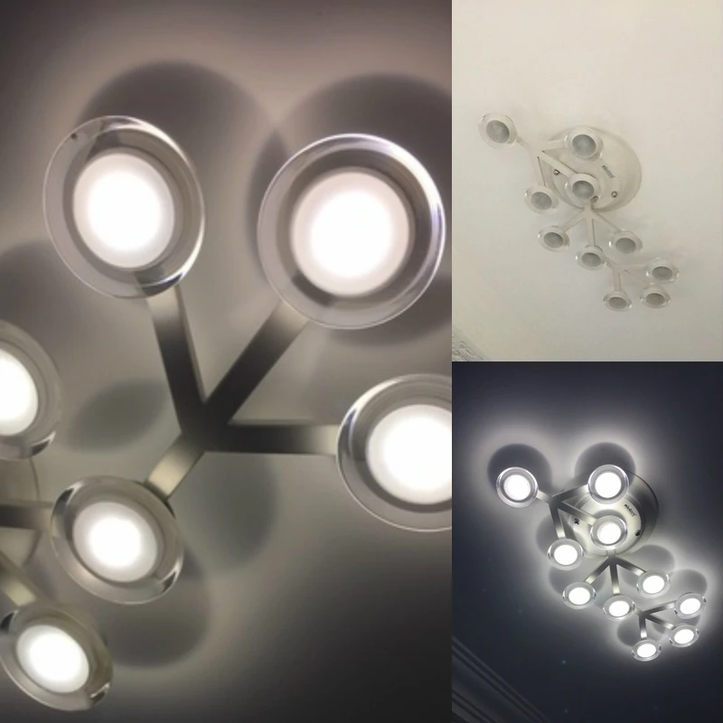 Современный светодиодный потолочный светильник в скандинавском стиле с