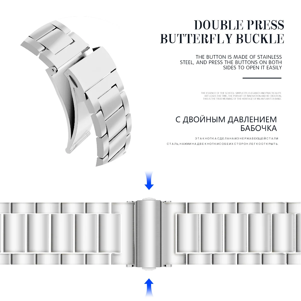 Ремешок спортивный из нержавеющей стали для Apple Watch Band 38 мм 42 Iwatch Series 5 4 3 2 1 |