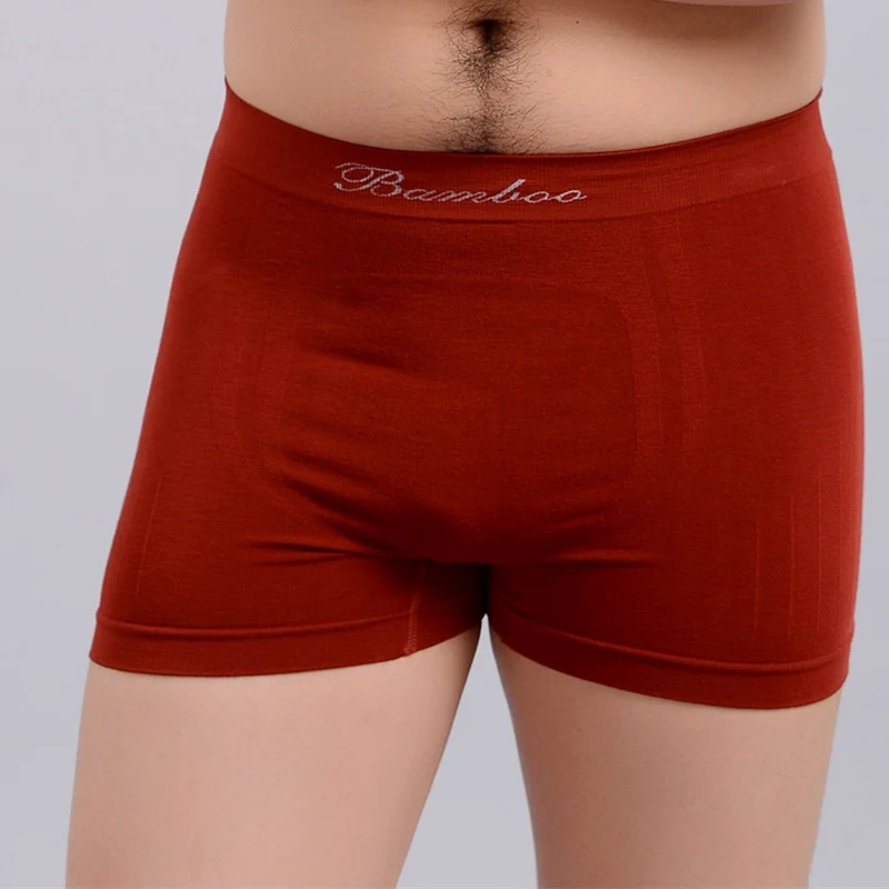 Трусы-боксеры мужские из бамбука мягкое эластичное бесшовное нижнее белье