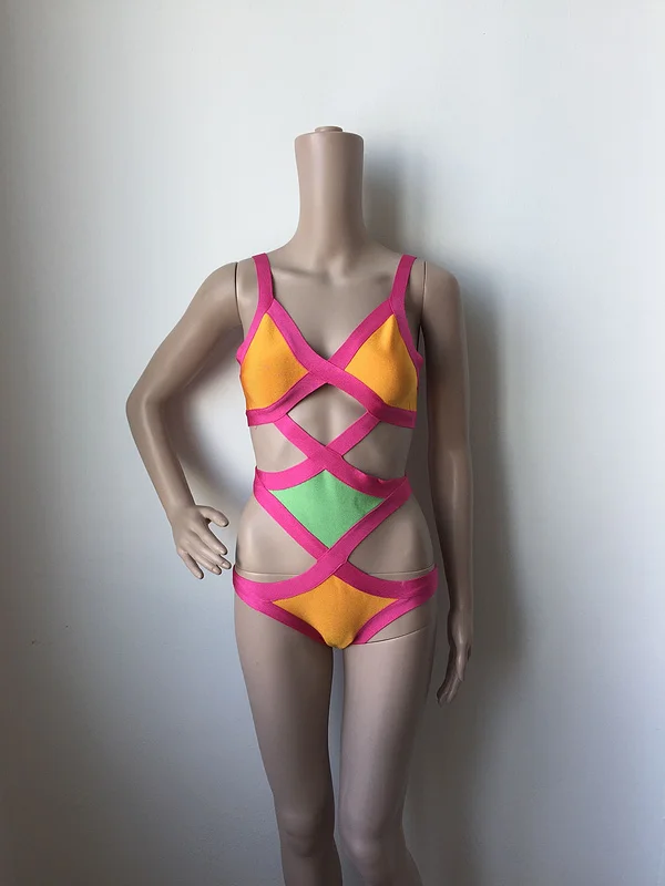 Хит продаж женский сексуальный купальник с геометрическим рисунком 3 цвета для