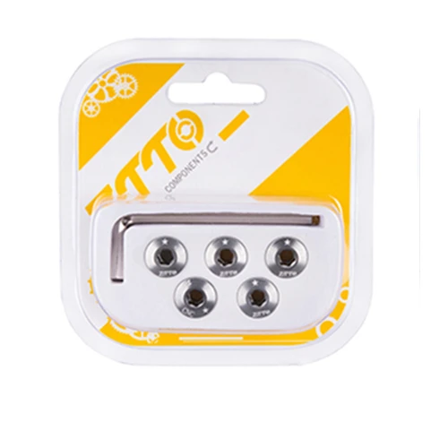 7mm 5pcs Gray ZTTO 5 шт. цепной болт велосипедная Звездочка винты CNC 7075 дорожный MTB велосипедный дисковой винт для коленчатого набора 5 мм/7 мм велосипедные винты - Цвет: 7mm 5pcs Gray